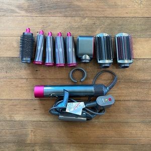 Dyson Airwrap Complete Multi Styler - Nickel/Fuchsia - Brown case NOT included